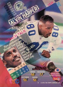 1994 Stadium Club #282 Alvin Harper Back