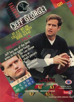 1994 Stadium Club #310 Jeff George Back