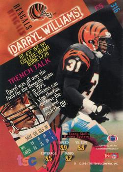 1994 Stadium Club #316 Darryl Williams Back