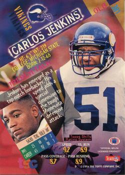 1994 Stadium Club #381 Carlos Jenkins Back