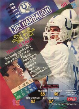 1994 Stadium Club #392 Jim Harbaugh Back