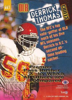 1994 Stadium Club #441 Derrick Thomas Back