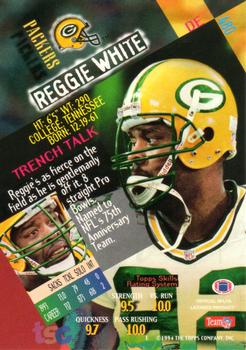 1994 Stadium Club #480 Reggie White Back
