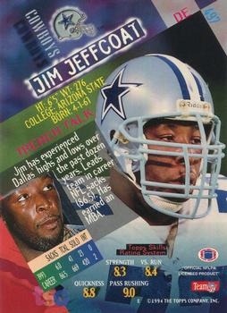 1994 Stadium Club #497 Jim Jeffcoat Back