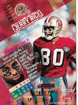 1994 Stadium Club #550 Jerry Rice Back