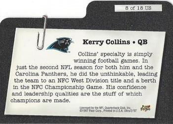 1997 Ultra - Specialists Ultra #8 US Kerry Collins Back