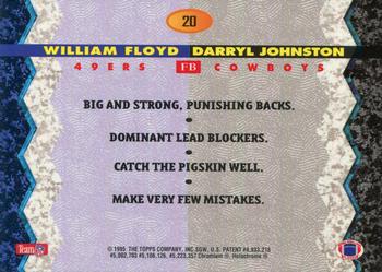 1994 Stadium Club - Bowman's Best #20 William Floyd / Daryl Johnston Back