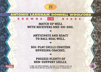 1994 Stadium Club - Bowman's Best #23 Antonio Langham / Donnell Woolford Back