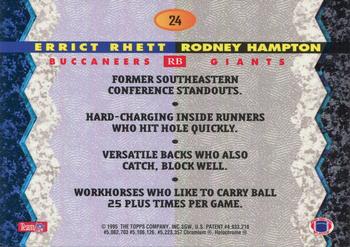 1994 Stadium Club - Bowman's Best #24 Errict Rhett / Rodney Hampton Back