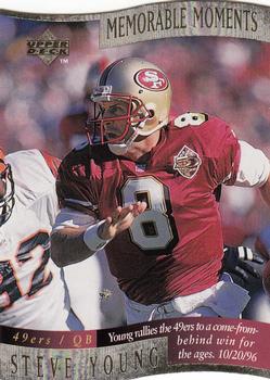 1997 Collector's Choice - Memorable Moments #1 Steve Young Front