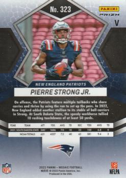 2022 Panini Mosaic - Rookie Variations Silver #323 Pierre Strong Jr. Back