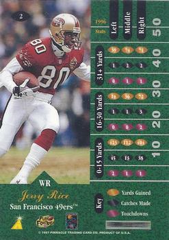 1997 Zenith - Artist's Proofs #2 Jerry Rice Back