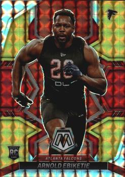 2022 Panini Mosaic - Mosaic Choice Fusion Red and Yellow #383 Arnold Ebiketie Front