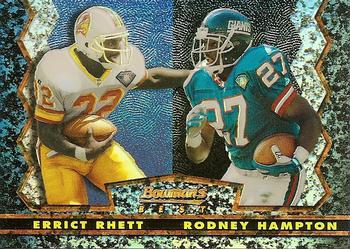 1994 Stadium Club - Bowman's Best Refractors #24 Errict Rhett / Rodney Hampton Front