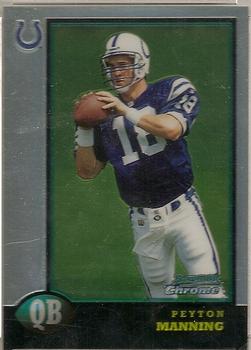 1998 Bowman - Chrome Preview Refractors #BCP1 Peyton Manning Front