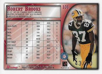 1998 Bowman - Golden Anniversary #106 Robert Brooks Back