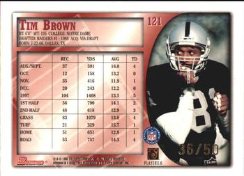 1998 Bowman - Golden Anniversary #121 Tim Brown Back