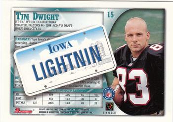 1998 Bowman - Interstate #15 Tim Dwight Back