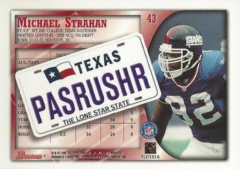1998 Bowman - Interstate #43 Michael Strahan Back