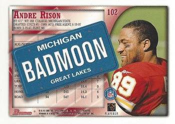 1998 Bowman - Interstate #102 Andre Rison Back