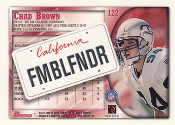 1998 Bowman - Interstate #122 Chad Brown Back