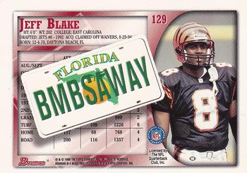 1998 Bowman - Interstate #129 Jeff Blake Back
