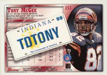 1998 Bowman - Interstate #153 Tony McGee Back