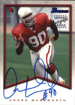1998 Bowman - Rookie Autographs #A2 Andre Wadsworth Front