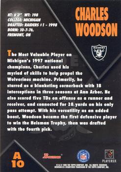 1998 Bowman - Rookie Autographs #A10 Charles Woodson Back
