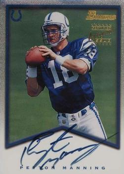 1998 Bowman - Rookie Autographs Gold #A1 Peyton Manning Front