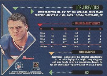1998 Bowman - Scout's Choice #SC6 Joe Jurevicius Back