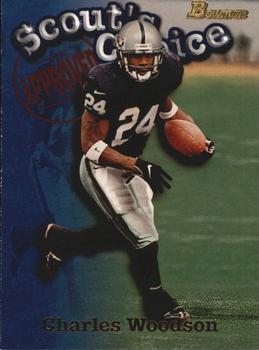 1998 Bowman - Scout's Choice #SC7 Charles Woodson Front