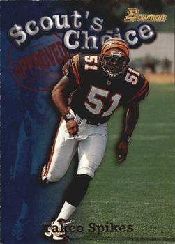1998 Bowman - Scout's Choice #SC8 Takeo Spikes Front