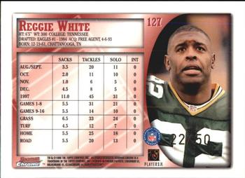 1998 Bowman Chrome - Golden Anniversary #127 Reggie White Back