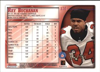 1998 Bowman Chrome - Golden Anniversary #170 Ray Buchanan Back