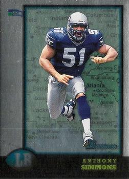 1998 Bowman Chrome - Interstate #19 Anthony Simmons Front