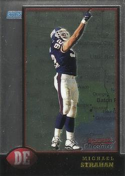 1998 Bowman Chrome - Interstate #43 Michael Strahan Front