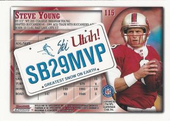 1998 Bowman Chrome - Interstate #115 Steve Young Back