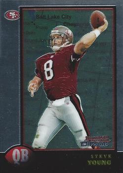 1998 Bowman Chrome - Interstate #115 Steve Young Front