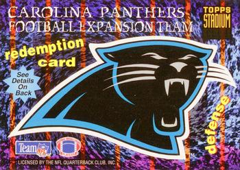 1994 Stadium Club - Expansion Team Redemptions #NNO Panthers Defense Front
