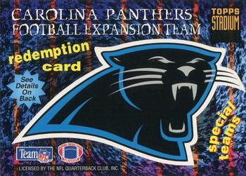 1994 Stadium Club - Expansion Team Redemptions #NNO Panthers Special Teams Front