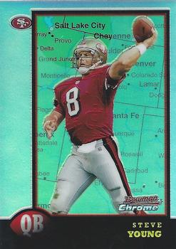 1998 Bowman Chrome - Interstate Refractors #115 Steve Young Front