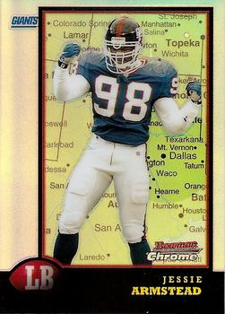 1998 Bowman Chrome - Interstate Refractors #161 Jessie Armstead Front