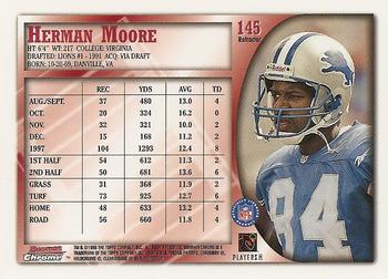 1998 Bowman Chrome - Refractors #145 Herman Moore Back