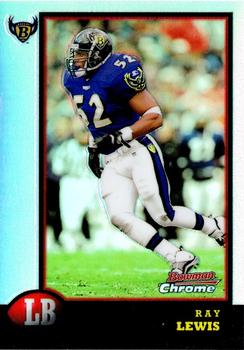 1998 Bowman Chrome - Refractors #172 Ray Lewis Front