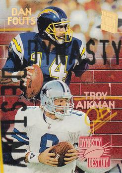 1994 Stadium Club - Dynasty and Destiny #4 Troy Aikman / Dan Fouts Front