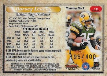 1998 Bowman's Best - Refractors #19 Dorsey Levens Back