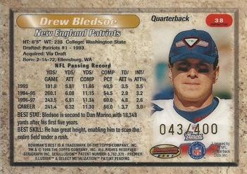 1998 Bowman's Best - Refractors #38 Drew Bledsoe Back