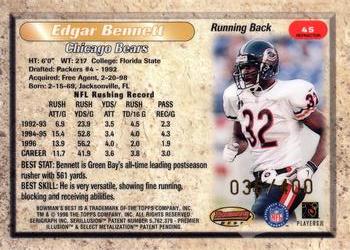 1998 Bowman's Best - Refractors #45 Edgar Bennett Back