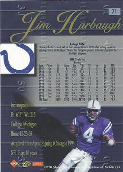 1998 Collector's Edge Advantage - 50-Point #71 Jim Harbaugh Back